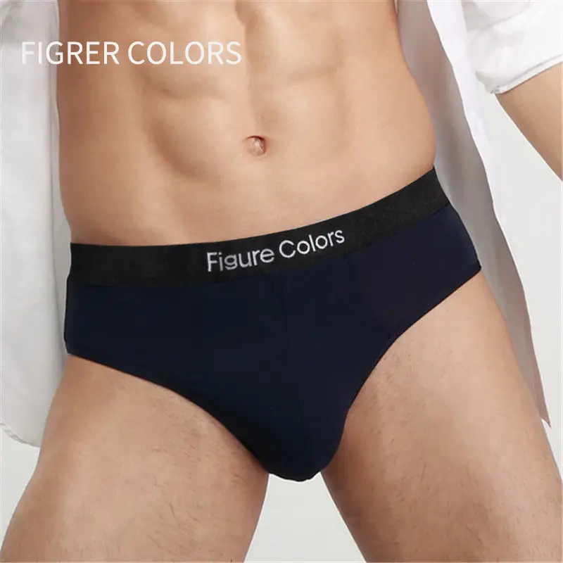 4pcs/lot 95%cotton high-quality underwear  men's briefs  sexy briefs Men's panties Men underpants male U Convex Bikini  brief