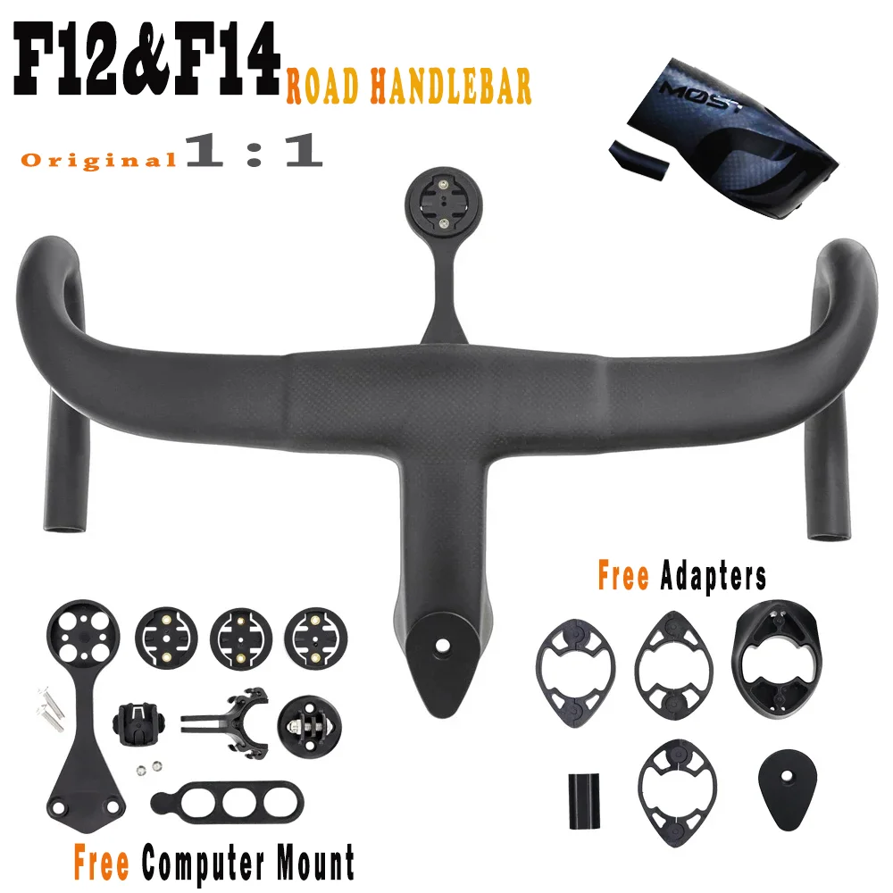 F twelve Aero черный матовый интегрированный дорожный руль 1:1 оригинальный полностью