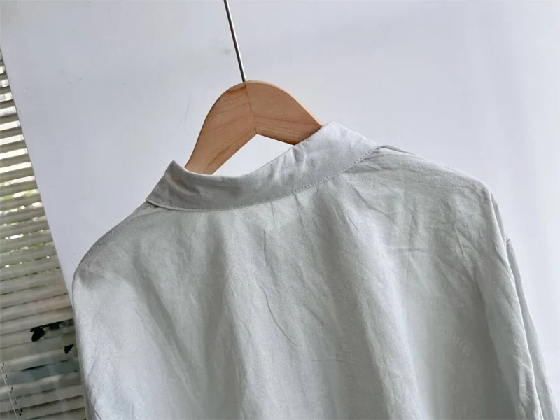 Небольшие недостатки однотонные рубашки с длинным рукавом универсальная модная