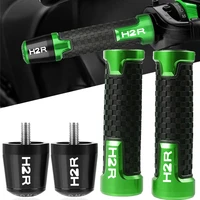 handlebar grips handle hand caps cover cnc aluminum part for kawasaki h2r h 2r 2015 2016 motorcycles accessories hand bar ends