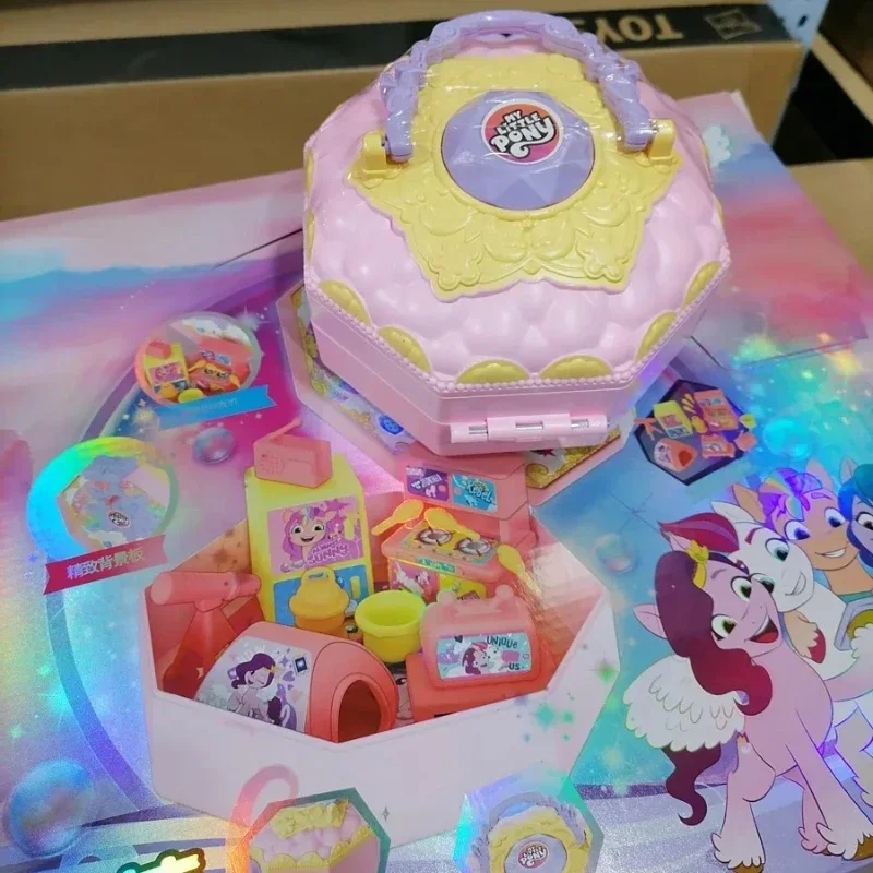 Фигурка аниме Hasbro My Little Pony портативная миниатюрная коробка модель игрового