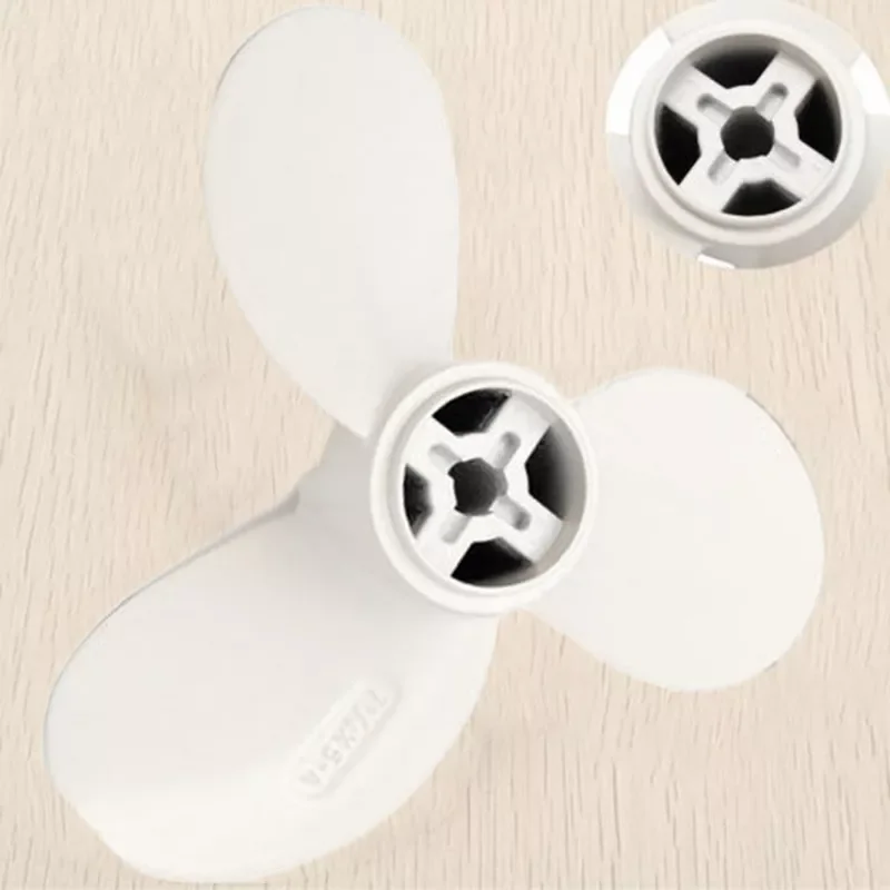 

White Boat Propeller 7 1/4X5-A Aluminum Alloy Marine Metal Outboard Motor Fits For 2 Horsepower 2 Stroke 2HP