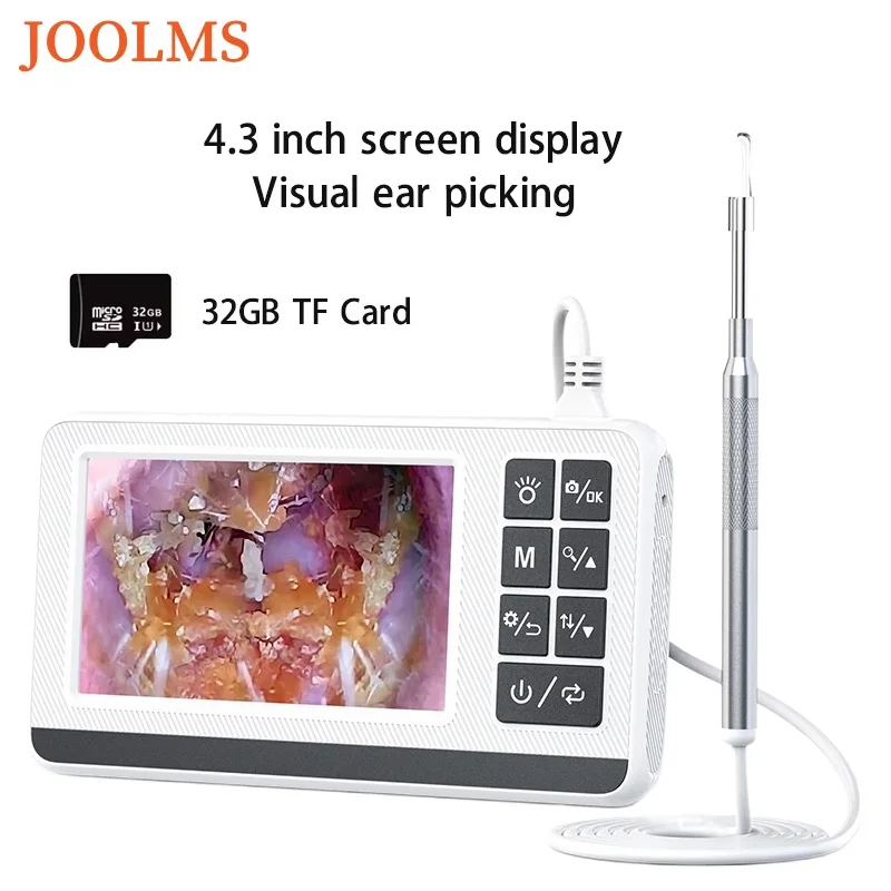 Цифровые камеры визуальный сборщик ушной серы 4 3-дюймовый экран 3 9 мм 1 м