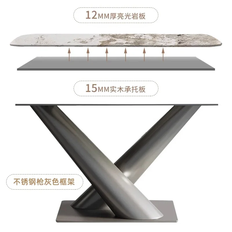 Обеденный стол индивидуальная современная кухня гостиная центр острова