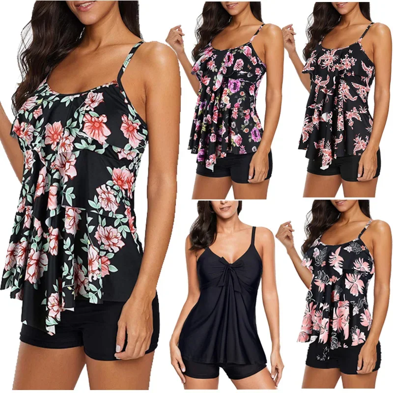 Новое поступление Amazon однотонный купальник для беременных женщин закрывающий