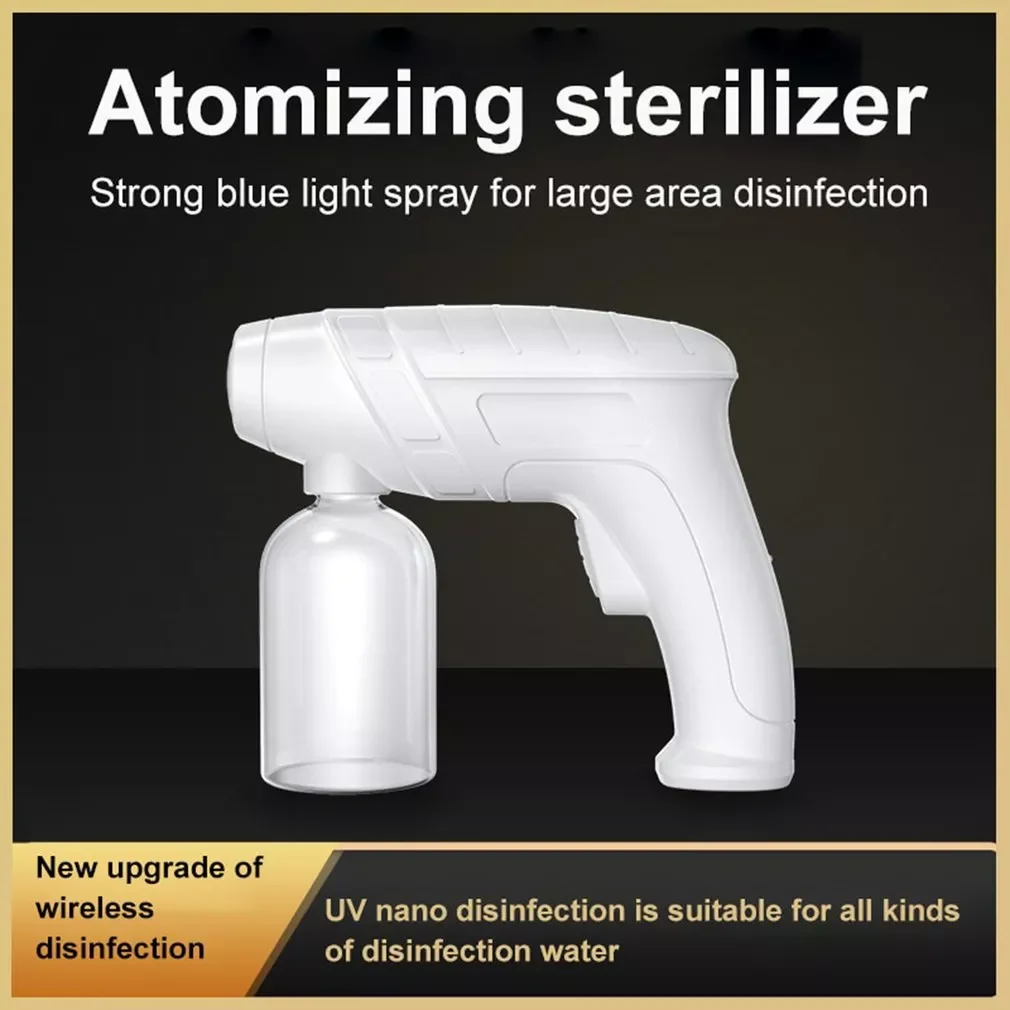 

NEW2023 Nano Spray Atomization Blue Nano Sprayer Wireless Room Temperature Disinfection Porous Heat Dissipation