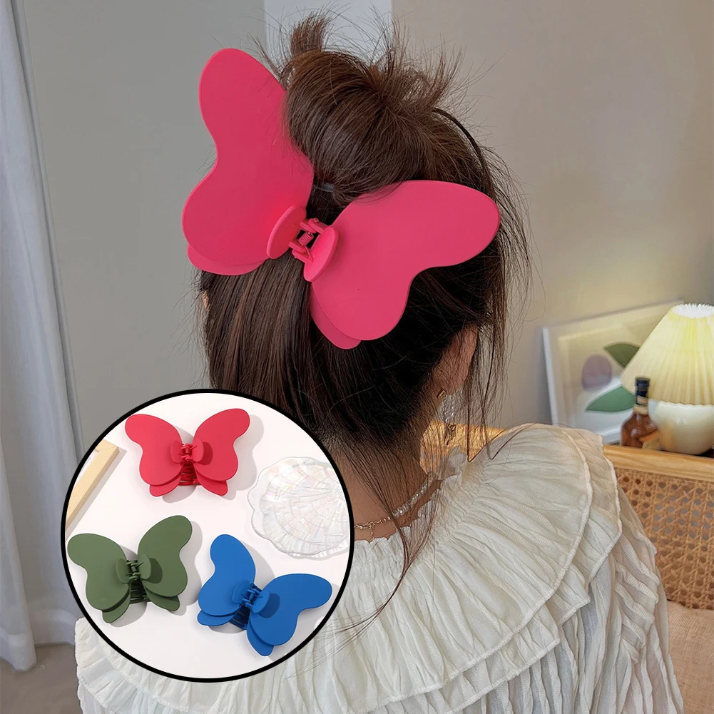 

Женские заколки для волос в Корейском стиле, креативные заколки большого размера с бабочкой, аксессуар для волос