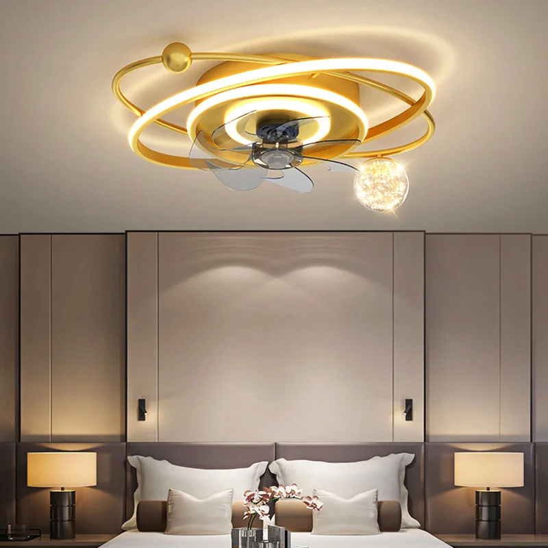 

Pendant Lights Nordic bedroom decor led for Lamps restaurant dining room Ceiling fans with lighting remote control Chandeliers