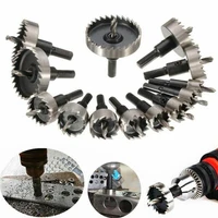 5-15pcs 15-53mm Carbide Tip HSS Drill Bit Hole Saw Set Stainless Steel Metal Iron Plastic sheet Alloy Punch Woodworking Tools