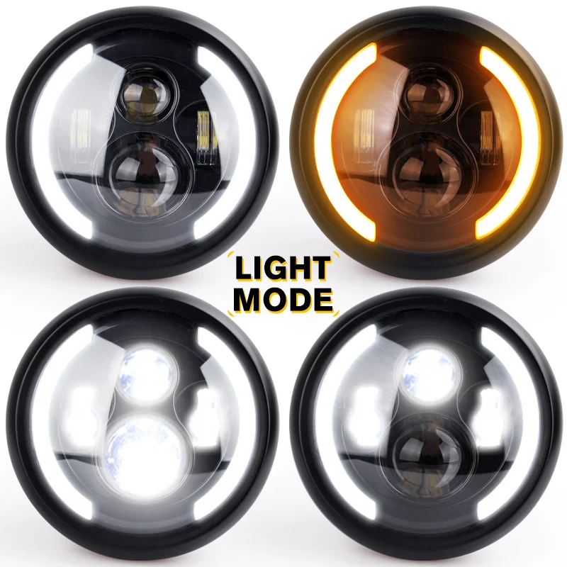 Новые мотоциклетные фары 12 В модифицированные аксессуары для мотоциклов 7 5 дюйма