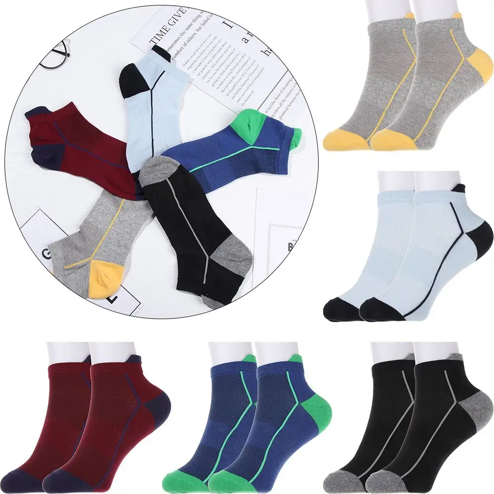 

Fashion Outdoor Basketball Quick Dry Short Ankle Socks Organic Cotton Breathable Men Sports Socks Thin