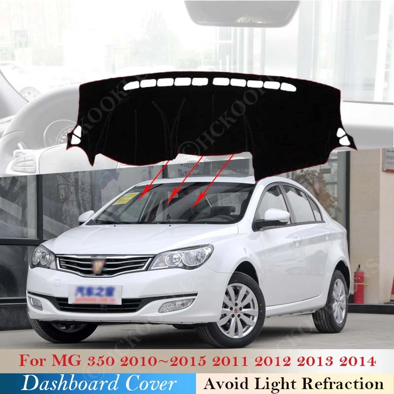 

For MG 350 2010 2011 2012 2013 2014 2015 Dashboard Cover Board Mat Carpet Pad Sunshade Protect Car Inner Sticker Rug Accessories