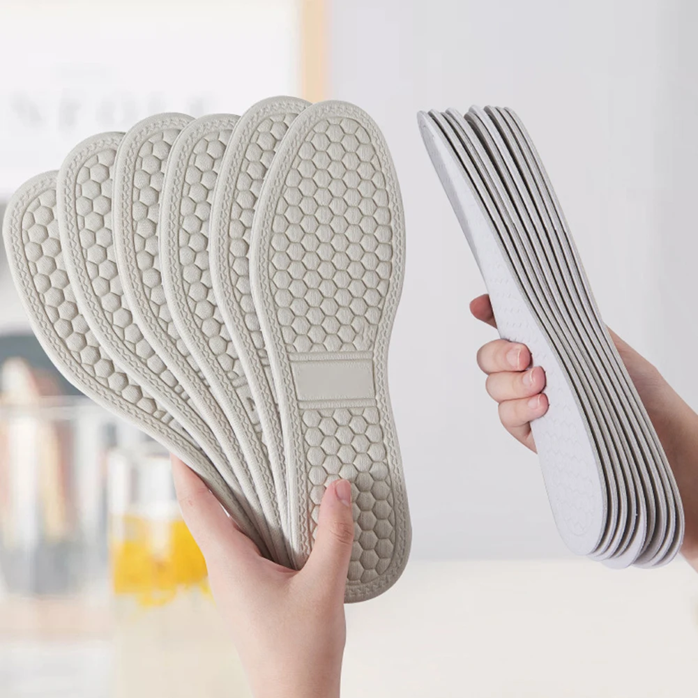 Sponge Massage Insoles For Shoes Comfortable Breathable Sweat Absorbing Deodorant Shock Absorption Men's Women's Shoe Pads