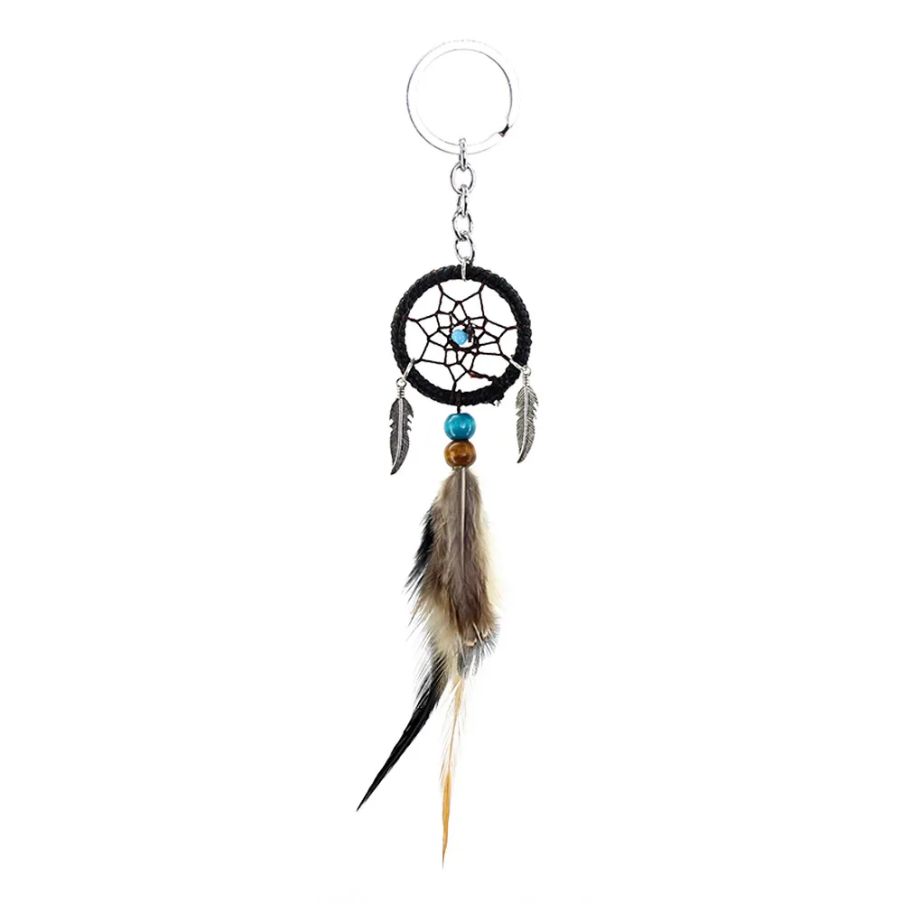 

Handmade Mini Car Dream Catcher Beads Feather Car Pendants Room Decor Home Decor Wall Decor Hanging Art Gifts Decoration Ring