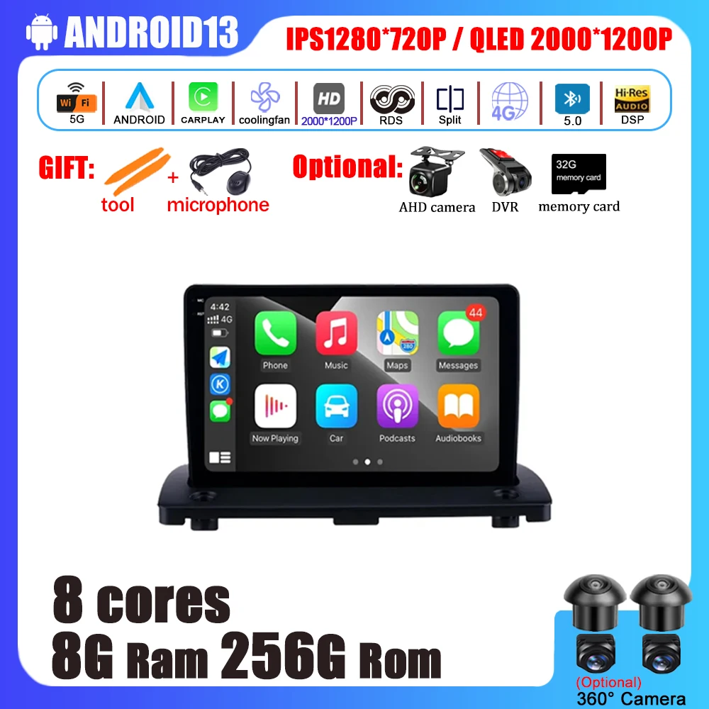 

Android 13.0 For Volvo Car XC90 2004 - 2014 Radio Navi Stereo DSP QLED Carplay Car Multimedia Player GPS Navigation Autoradio BT