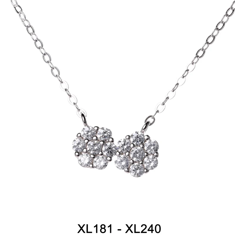 

Женское ожерелье из серебра 925 пробы с подвеской в виде цветка