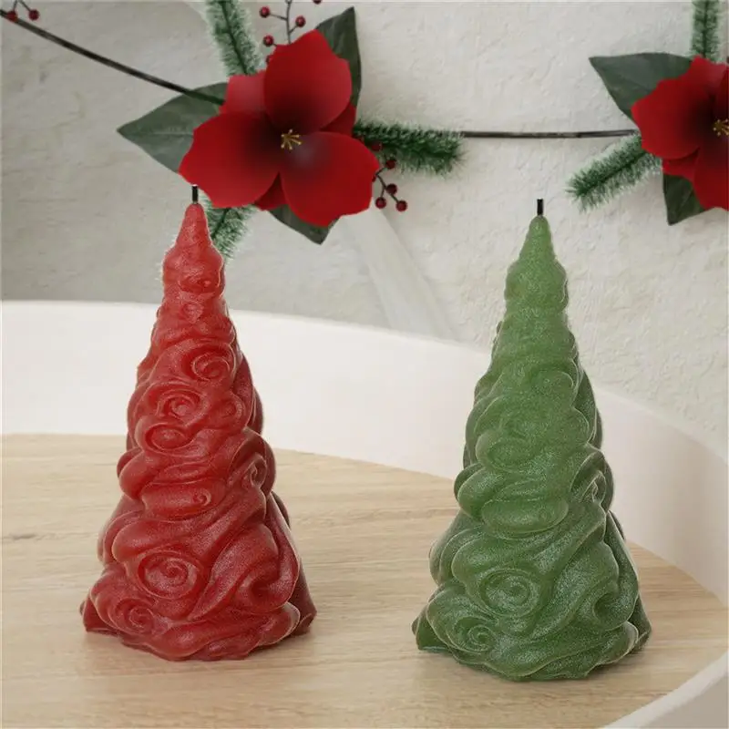 Силиконовая 3D-форма для рождественских елочных свечей инструменты рукоделия