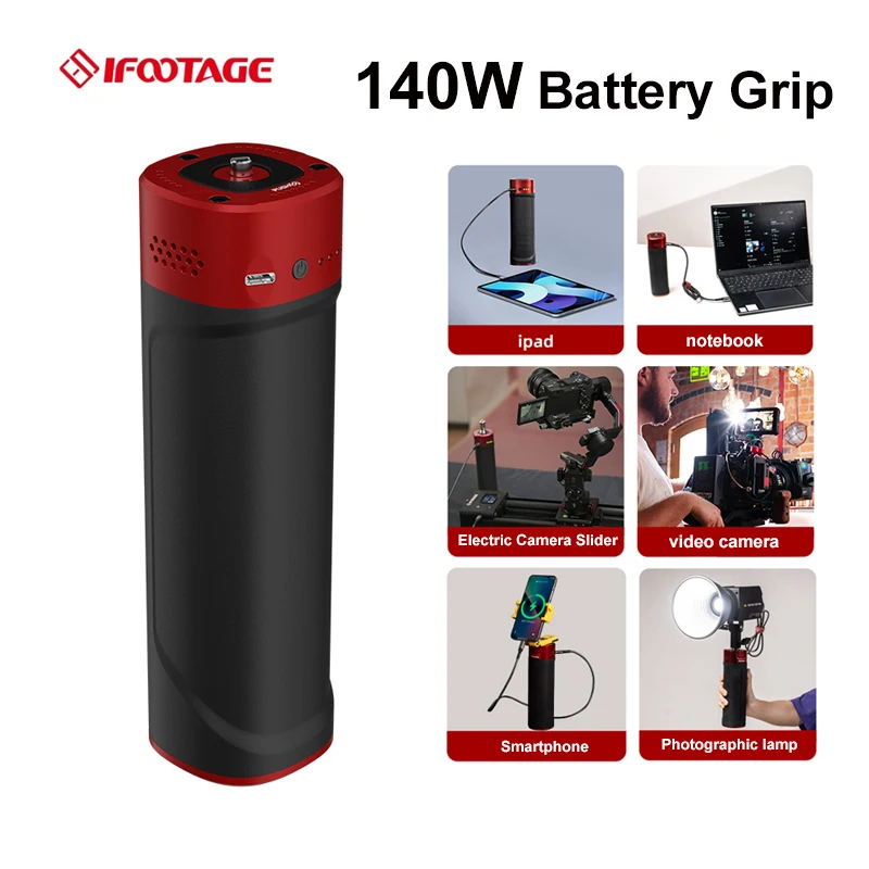 iFootage PD140H 140 Вт зарядная ручка Power Bank быстрое зарядное устройство USB-C для вспышки