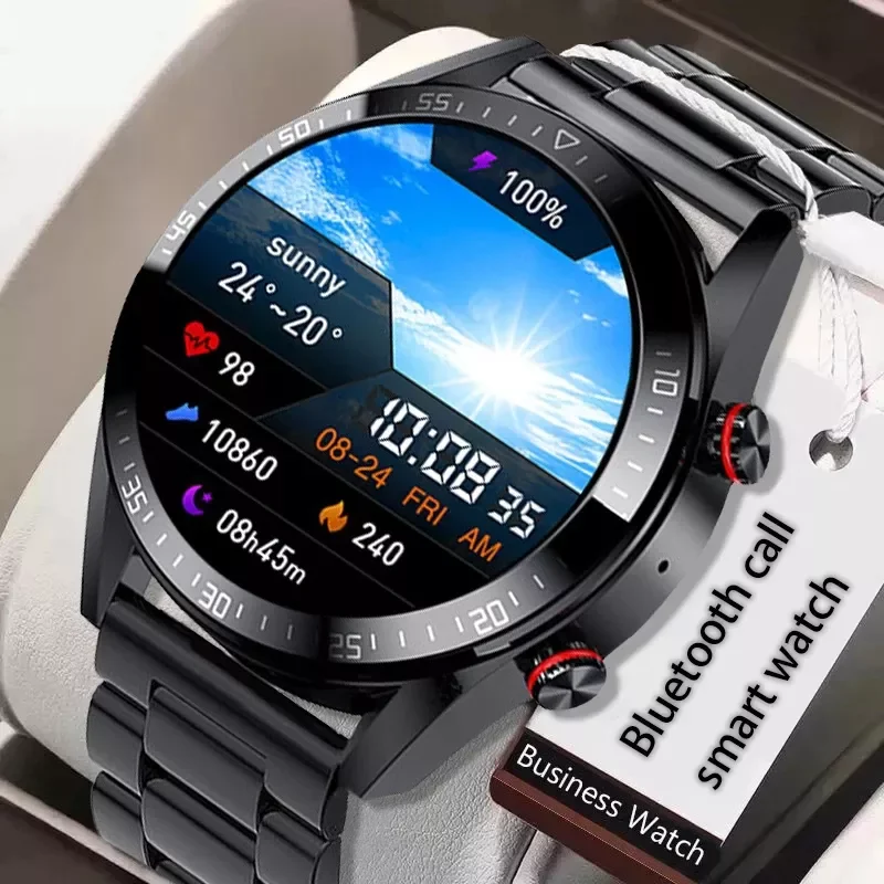 

2021 New 454*454 Screen Smart Watch Always Display The Time Bluetooth Call Local Music Smartwatch For Mens Android TWS Earphones