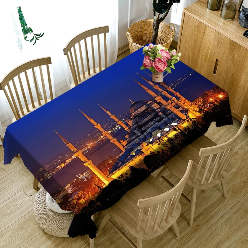 

Великолепный водостойкий маслостойкий прямоугольный Фотофон из Таиланда с архитектурным рисунком, декор для кухни, вечеринки, свадьбы