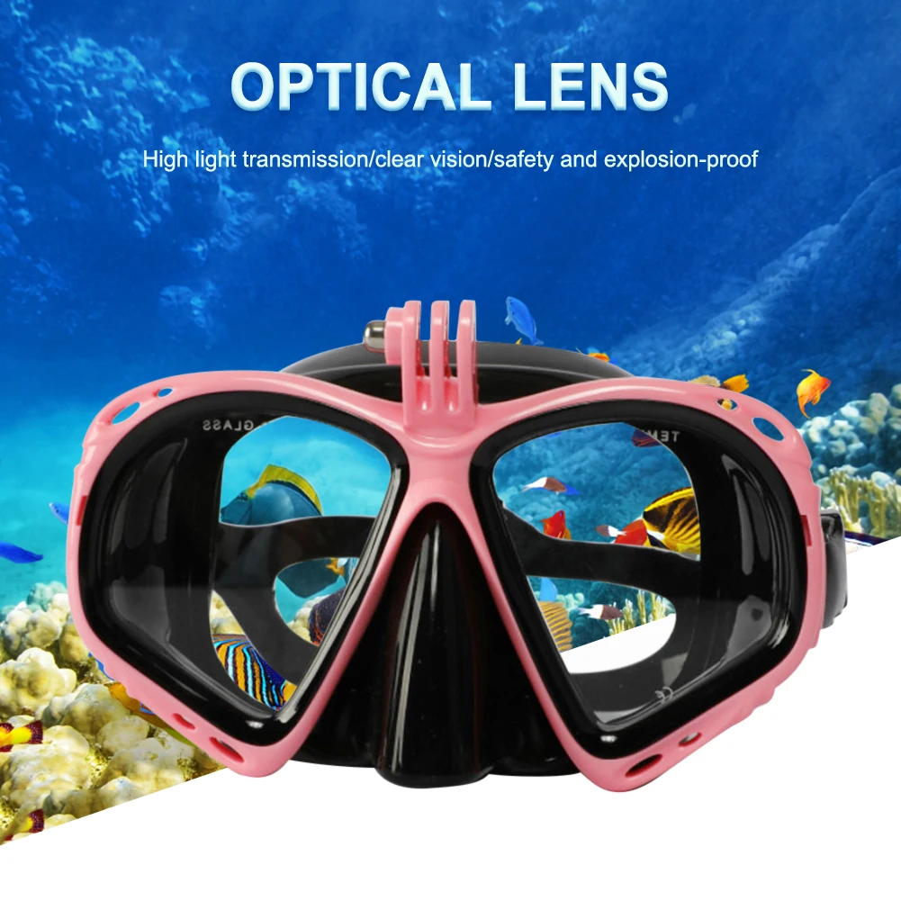 

Очки для плавания для мужчин и женщин, незапотевающие аксессуары для камеры для дайвинга, водонепроницаемые силиконовые регулируемые, для взрослых, очки для бассейна