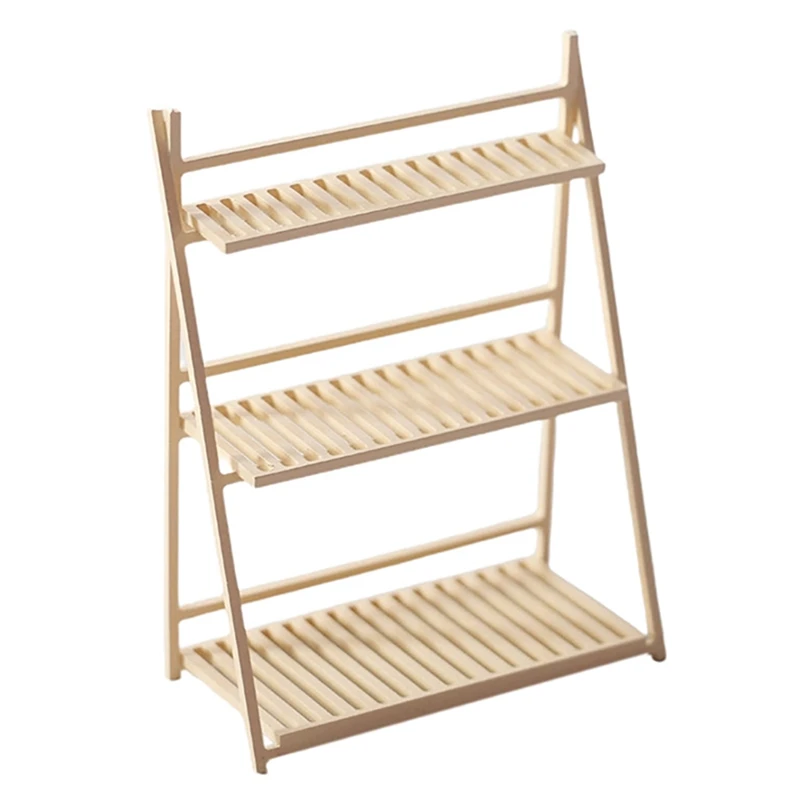 

Имитация в масштабе 1:12, Стеллаж с цветами для кукольного домика, стеллаж для стеллажа, украшения с микроландшафтом