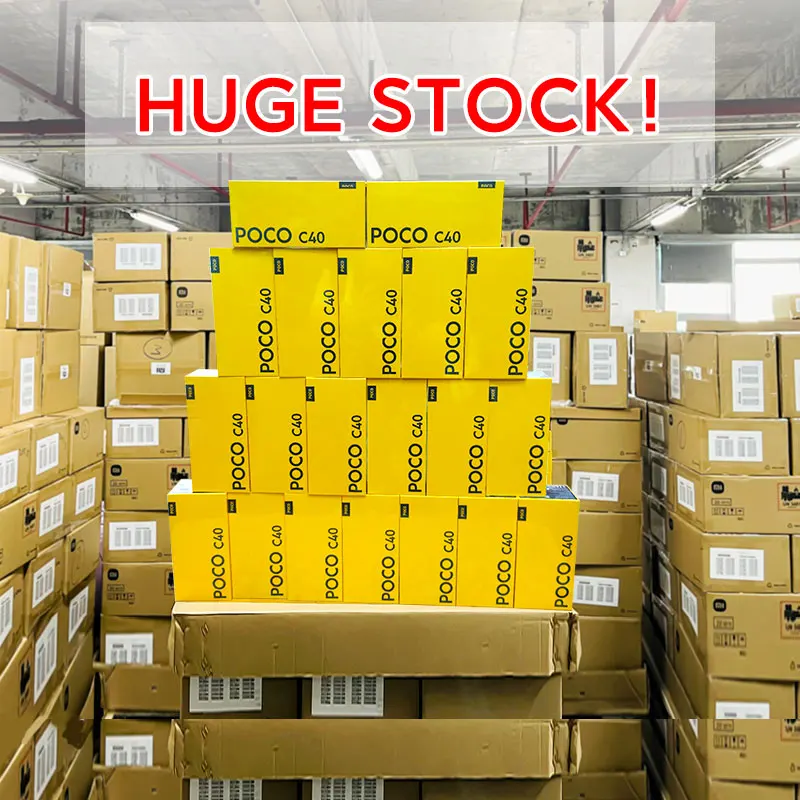 New Global Version POCO C40 3GB 32GB / 4GB 64GB Smartphone 6000mAh battery 6.71”Display JLQ JR510 Octa-core CPU 13MP main camera