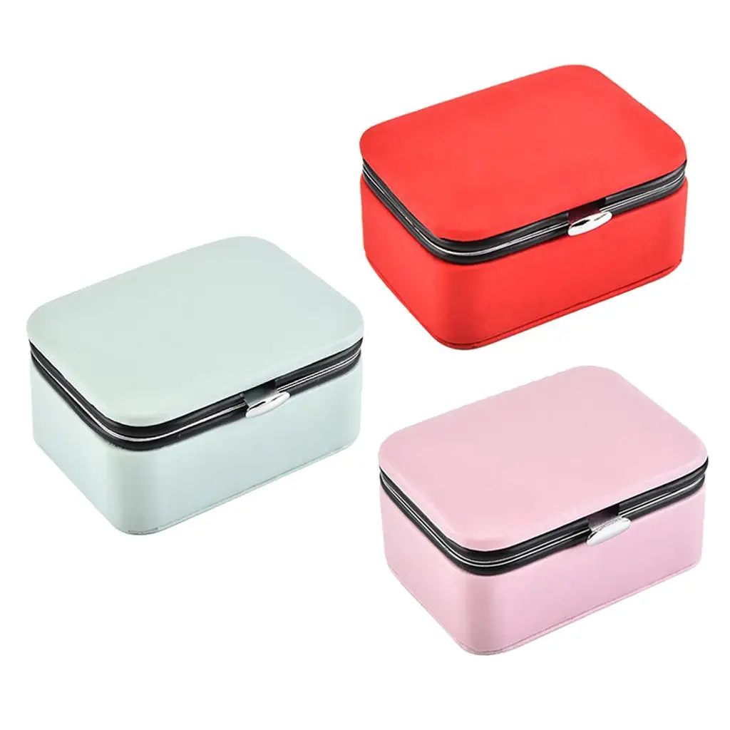 

Jewelry Travel Case Organizer for Portable PU Leather Storage