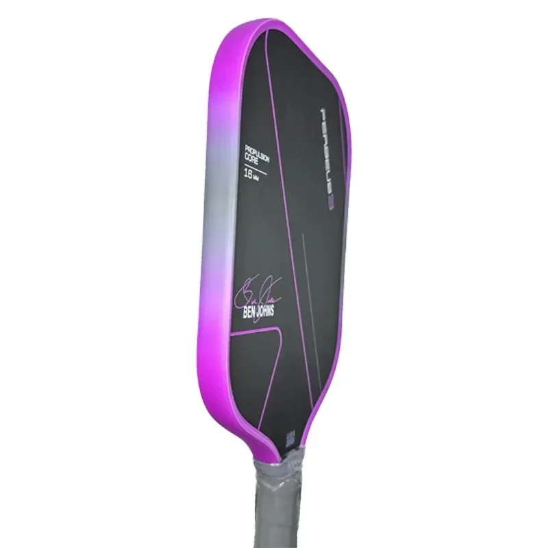 Весло Pickleball BEN JOHNS Signature T700 Необработанное углеродное волокно с плоской головкой
