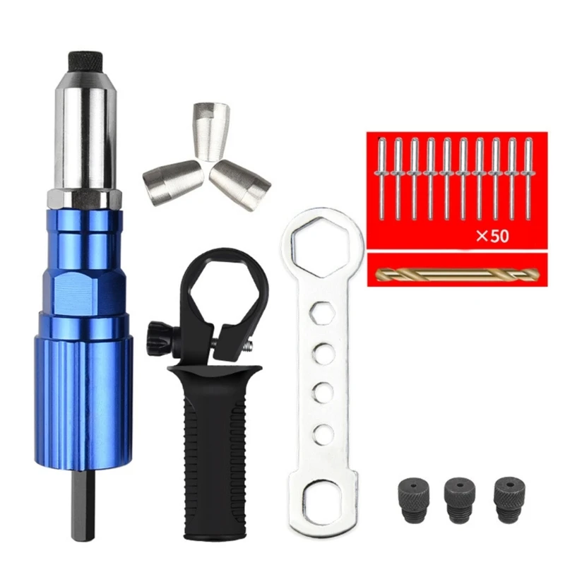

Electric Rivet Conversion Head Set with Durable Steel Head