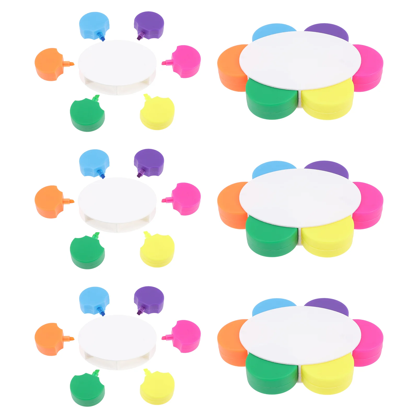 

4pcs Highlighters Portable Lightweight Students Highlighters Colored Highlighters Marking Pens Highlighters