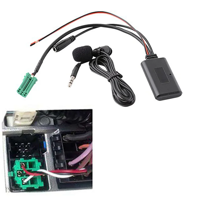 Автомобильный Bluetooth 6Pin Mini ISO AUX IN 3 5 мм аудио разъем съемный микрофон для Renault