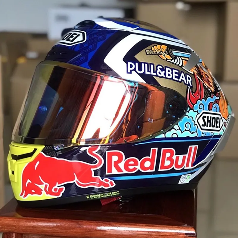 

SHOEI X14 Helmet X-Fourteen R1 60th Anniversary Edition Red and Blue Helmet Full Face Racing Motorcycle Helmet Casco De Motocicl