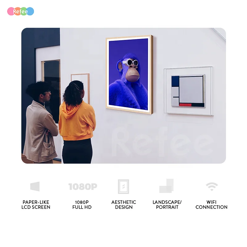 Цифровая фоторамка 22 дюйма 32 40 дюймов экран 43 55 Wi-Fi на базе android с приложением Oil nft