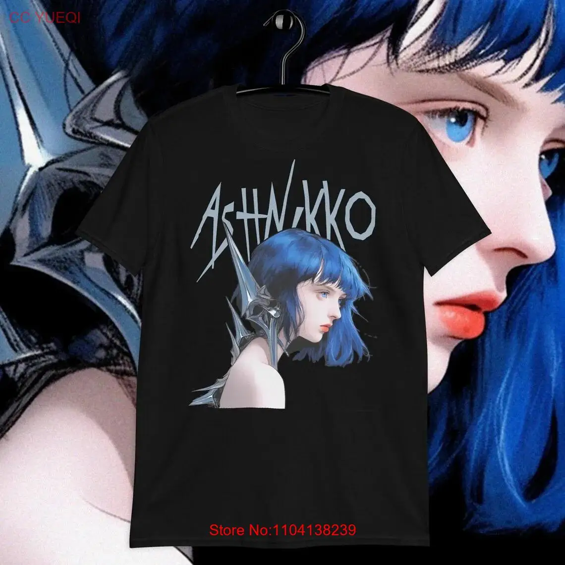 Новая Черная хлопковая Футболка Ashnikko полный размер унисекс