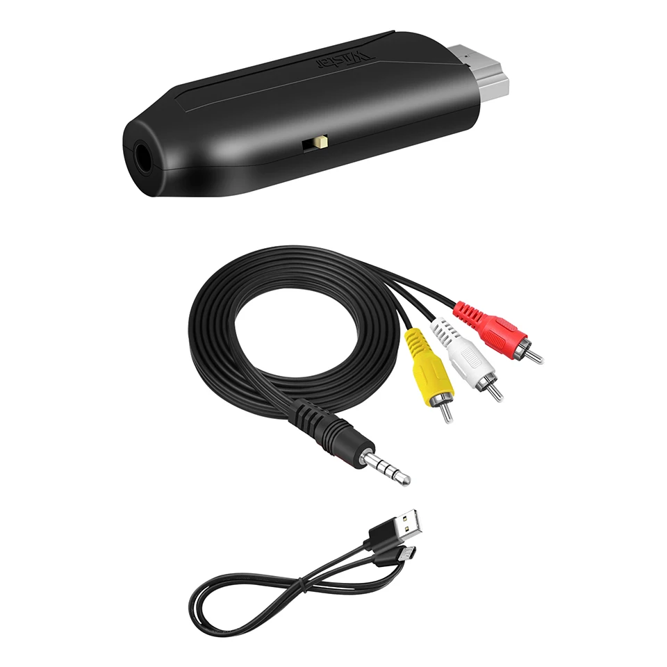 

Адаптер HDMI в RCA AV/CVBS, преобразователь видео HD, HDMI в RCA AV/CVSB L/R, видео 1080P Mini HDMI в AV, поддержка NTSC PAL