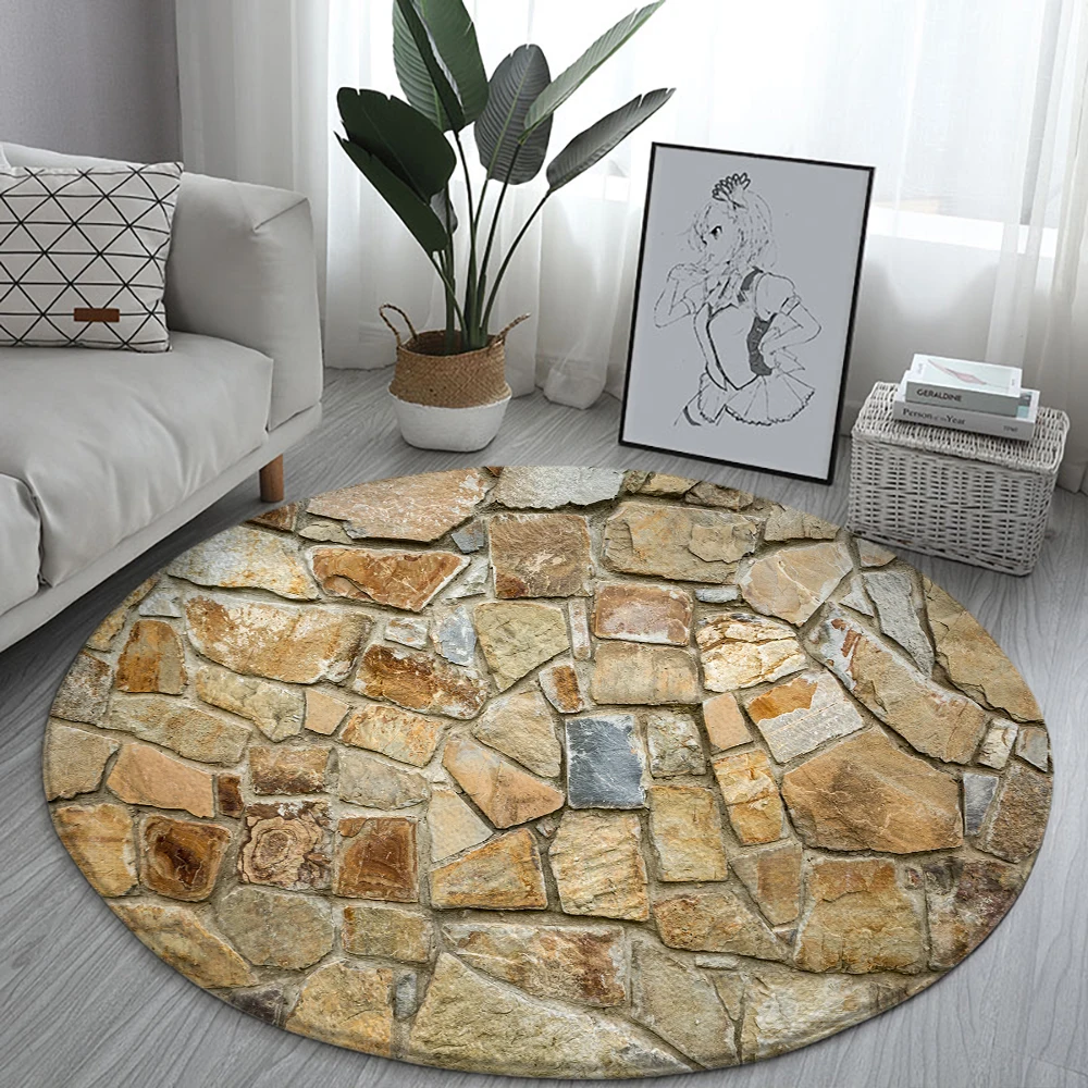 

Круглые коврики с цветными камнями, нестандартный каменный коврик для дивана, домашний коврик для гостиной, спальни, ванной комнаты, напольные коврики, декоративный коврик с принтом