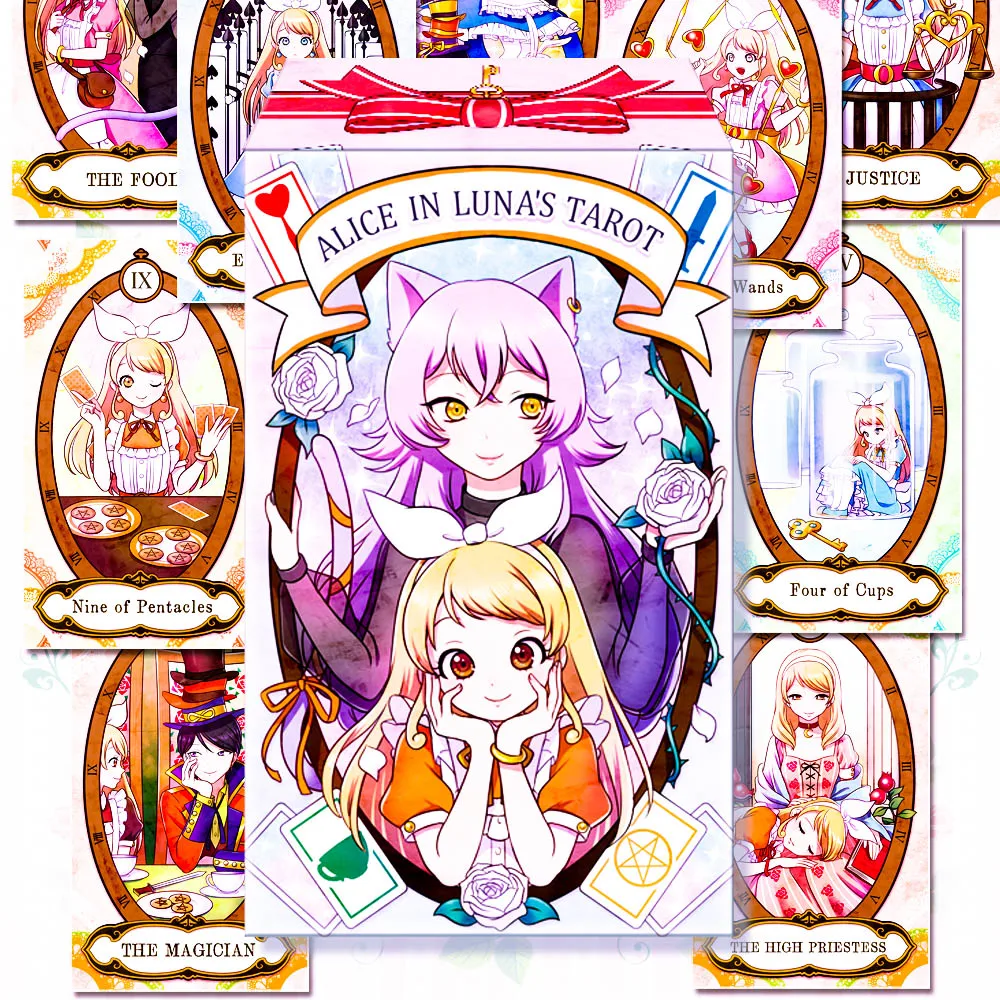 

NEW Tarot Alice In Luna Tarot Cards Tarot Deck Table Oracle for Divination Fate English Board Games Playing Cards Party
