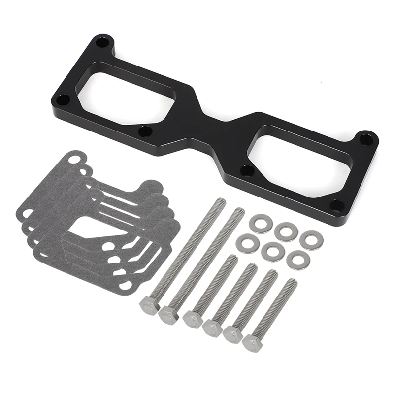 Детали двигателя для Kawasaki Jet Ski Js 440, прокладки для впускного коллектора черного и серебристого цвета, комплект 44 мм/46 мм