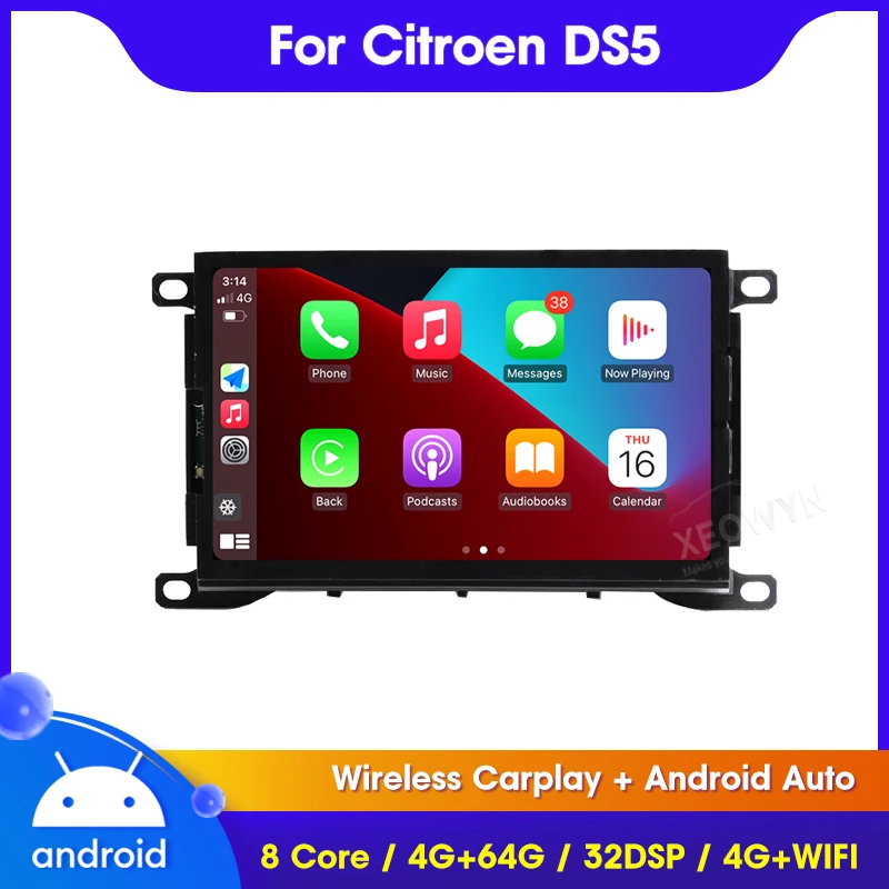 128g Octa Core Android 10 multimedia Car Stereo For Citroen DS5 Auto Radio GPS  Navigation Audio Video apple carplay peugoet 508