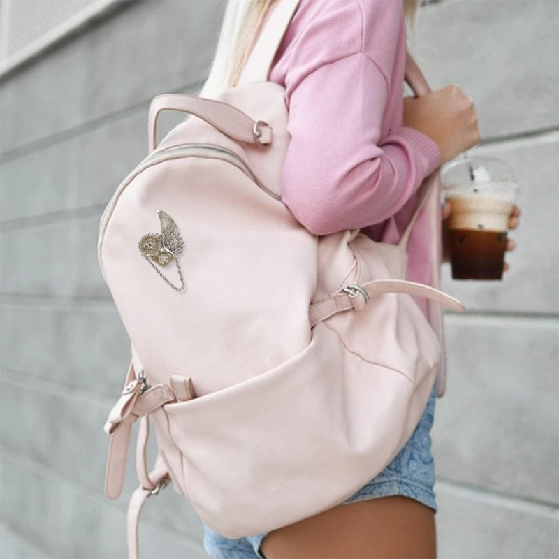 Винтажная брошь с шестернями крыльями в стиле стимпанк булавки для женской и