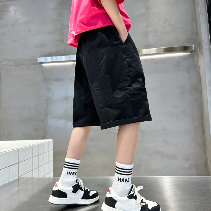 Детские короткие брюки для мальчиков 5-14 лет повседневные шорты летняя одежда