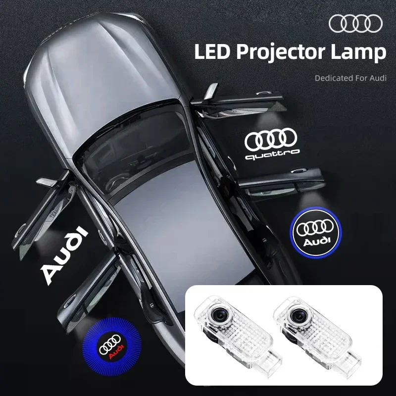 Светодиодный светильник с логотипом двери автомобиля для Audi A4 B5 B6 B7 B8 B9 A1 A3 8V 8P 8L A6