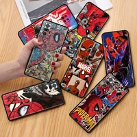 spider man hero case for xiaomi redmi note 10 9 8 pro 9s 10s 9a 9c nfc 7 k40 9t 8t 7a black soft silicone shell phone cover capa