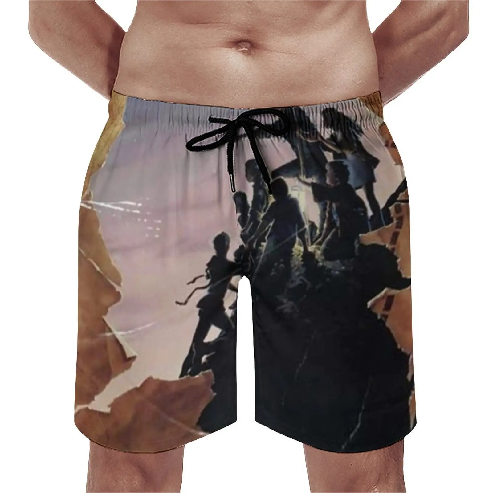 

Шорты с принтом в виде героев мультфильма «гооны»