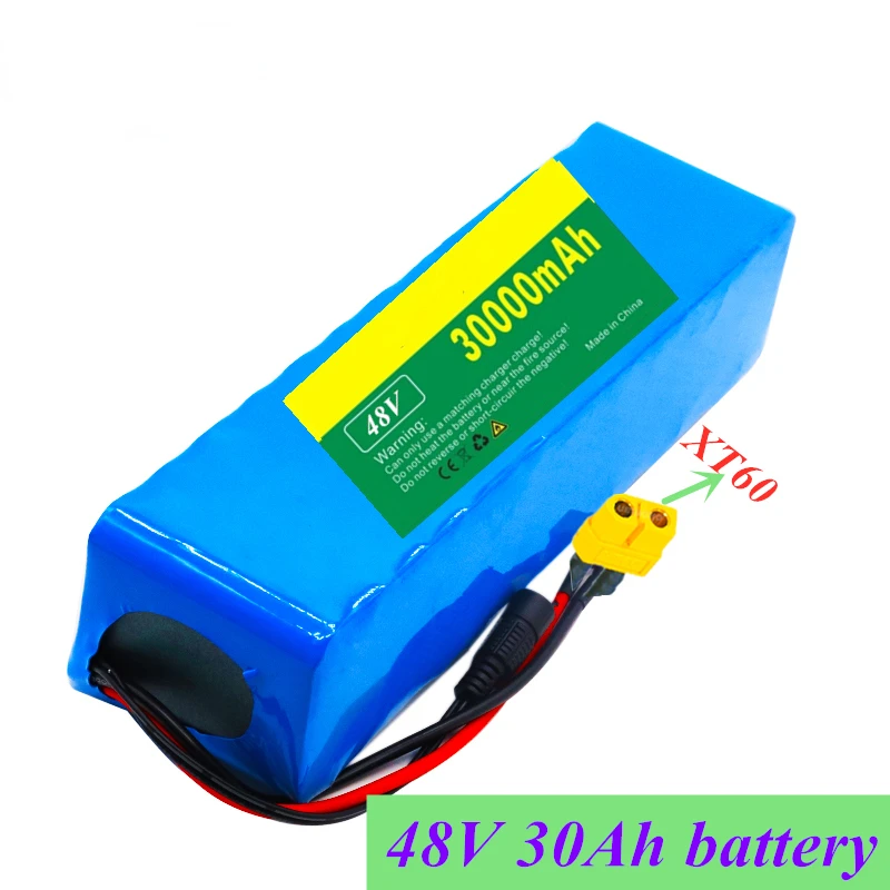 

Аккумуляторная батарея 2022, 48 В, 30 Ач, 1000 Вт, 13s3p 18650, 54,6 в, аккумулятор для электрического велосипеда, скутера с разрядом 25А BMS