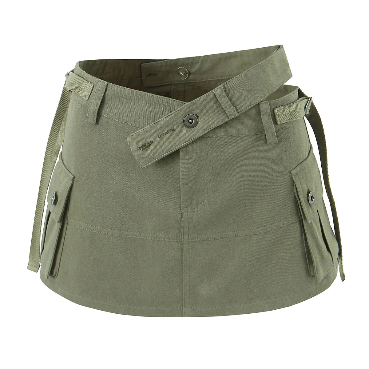 

Y2k clothes mini skirts for women streetwear vintage black cargo skirts womens 2023 Summer cargo skirts green asymmetrical