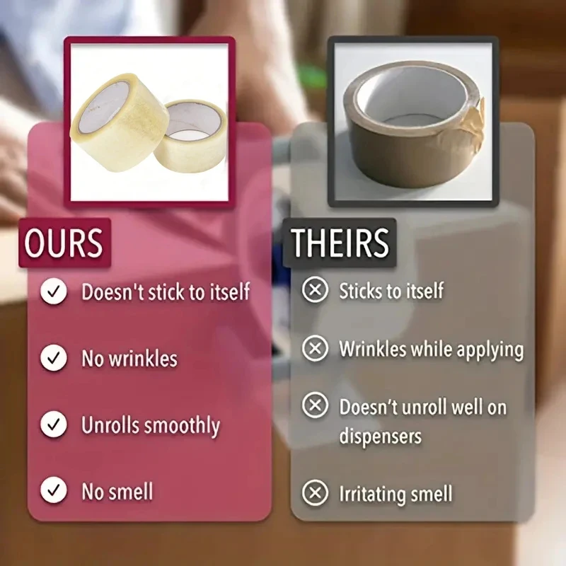 3/6 рулонов 46 м прозрачная лента инструменты для упаковки офиса водонепроницаемый