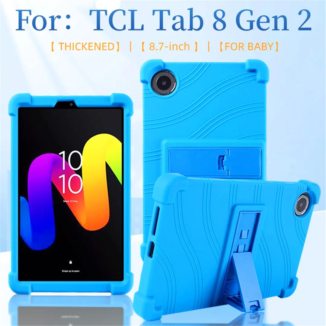 Фото Чехол-подставка для TCL Tab 8 Gen 2 8188X, 8,7 дюйма, мягкий силиконовый защитный чехол для планшета, мягкий защитный чехол-фунда №2