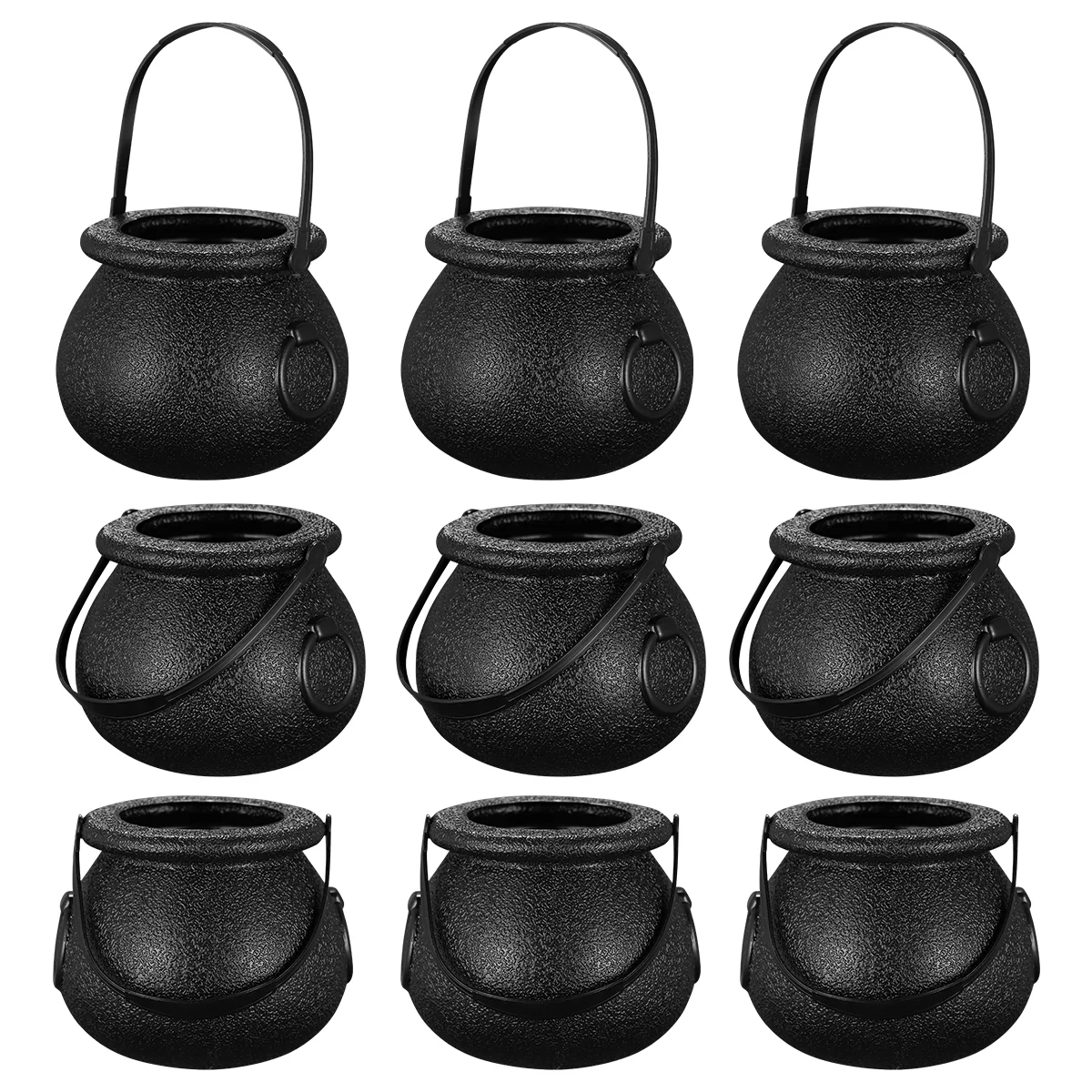 

Candytrick Or Treat Bucket Jars Buckets Pot Witch Holder Bowl Cauldron Props Decortaions Portable Handheld Container Containers